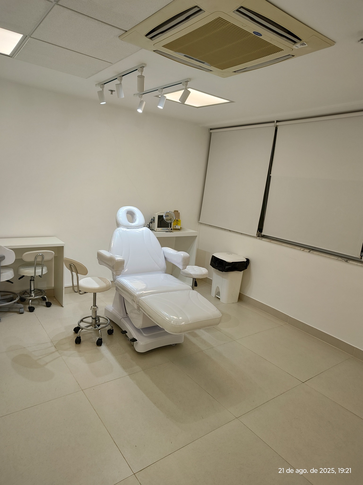 Sala de atendimento da clínica